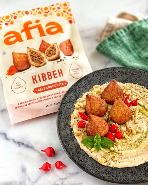 Recipe: Simple White Bean Hummus with Pesto & Kibbeh – Afia