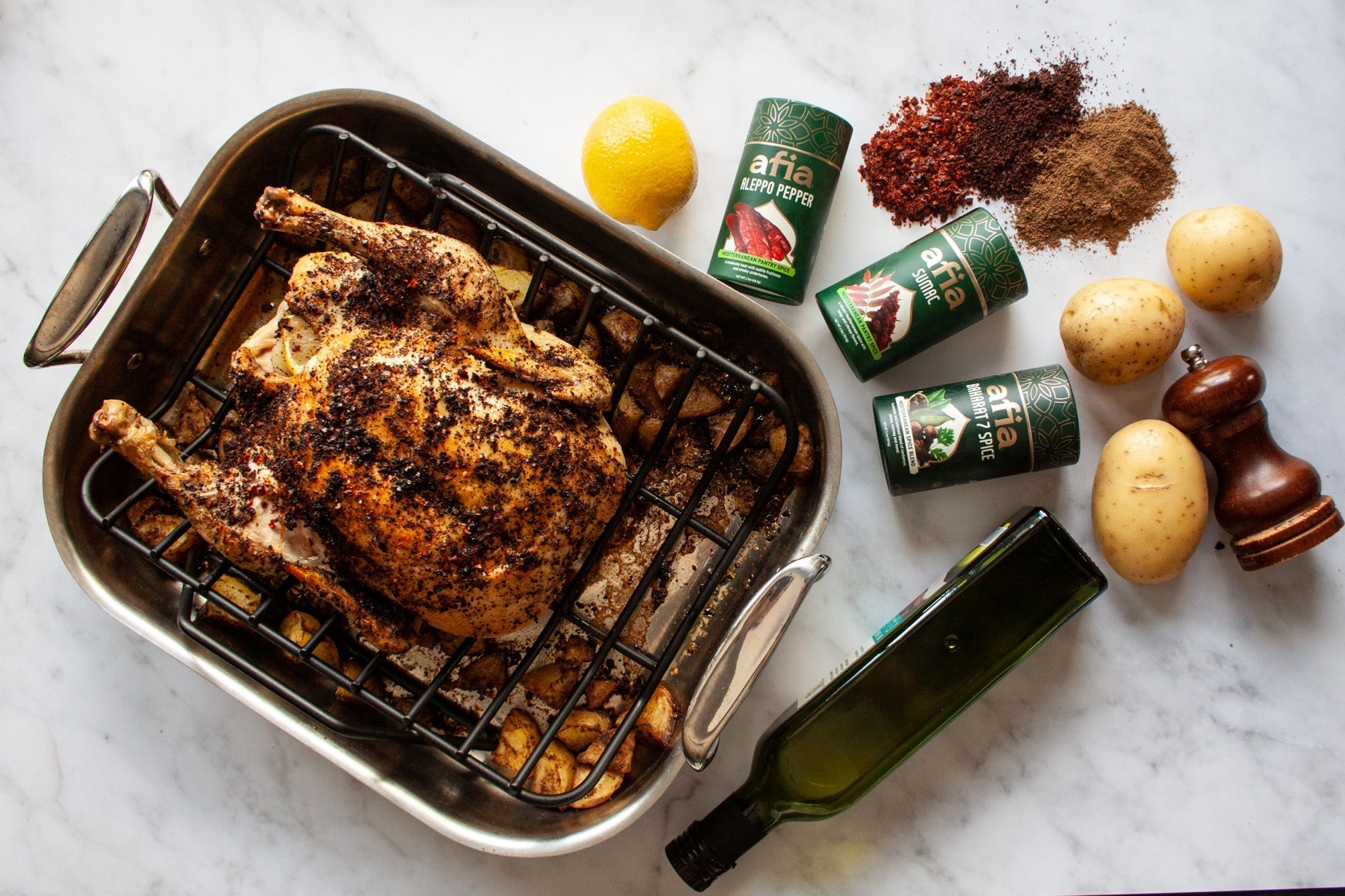 Simplest Sumac &amp; Aleppo Roast Chicken
 &ndash; Afia