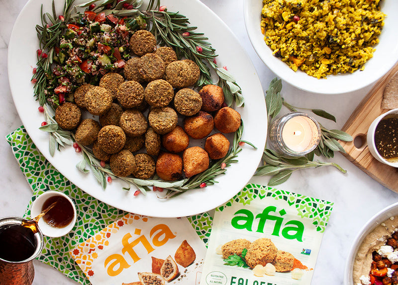 Festive Falafel and Kibbeh Holiday Platter