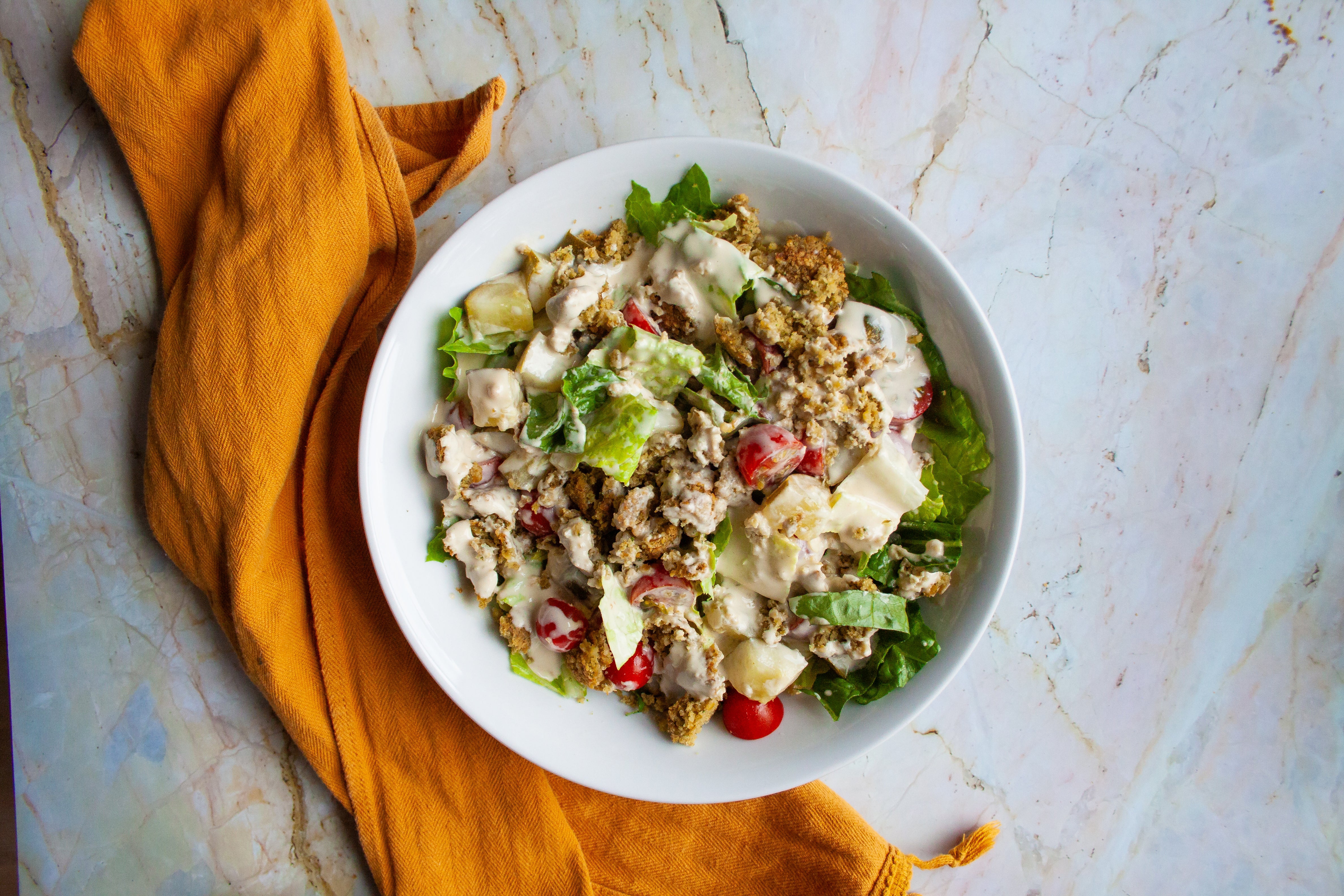 Simple Mediterranean Falafel Salad – Afia