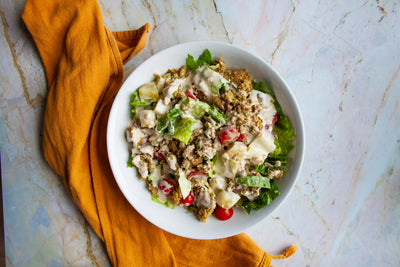 Simple Mediterranean Falafel Salad