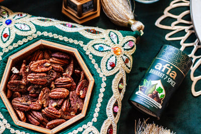 Baharat Spiced Toasted Pecans with Brown Butter and Sea Salt