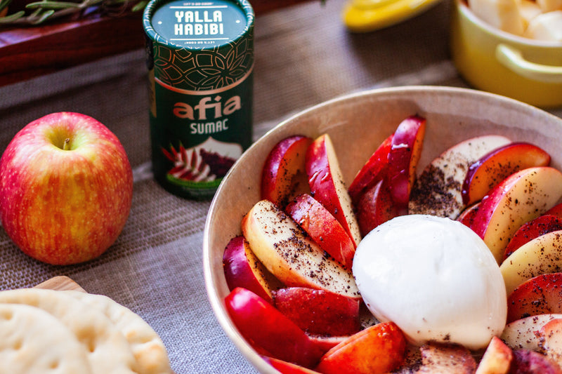 Fall Stone Fruit Burrata Salad with Honey and Sumac