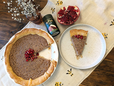 Tangy Pomegranate and Sumac Buttermilk Pie