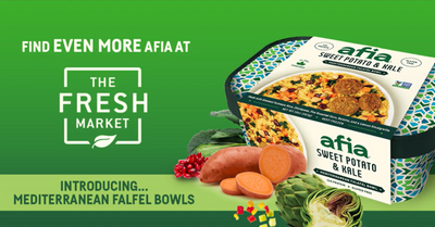 Now at The Fresh Market: Afia Mediterranean Falafel Bowls