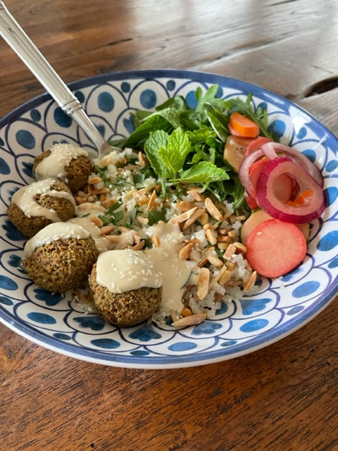Afia Falafel &amp; Arabic Cauliflower Rice Bowl 