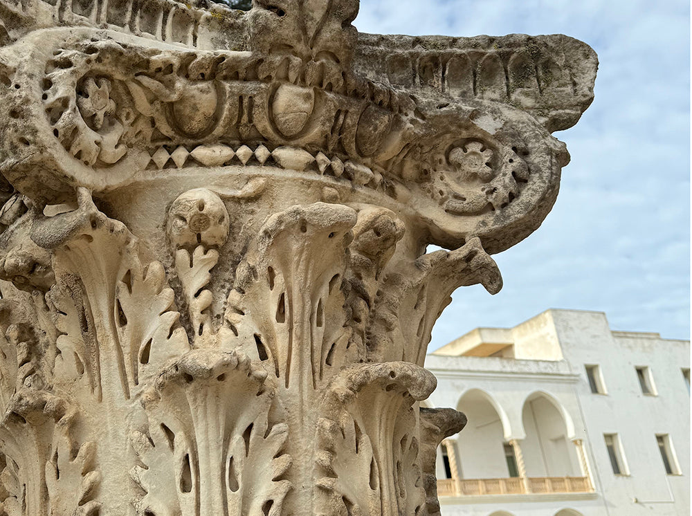 detail of mediterranean column