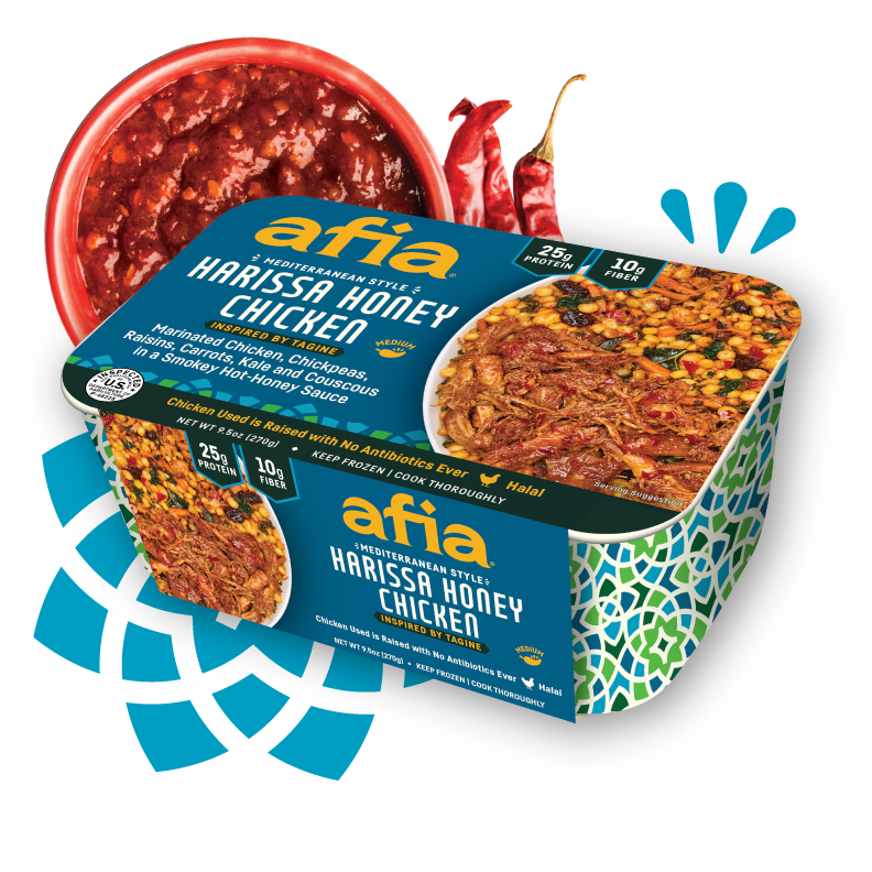 Afiai Honey Harissa Chicken Bowl