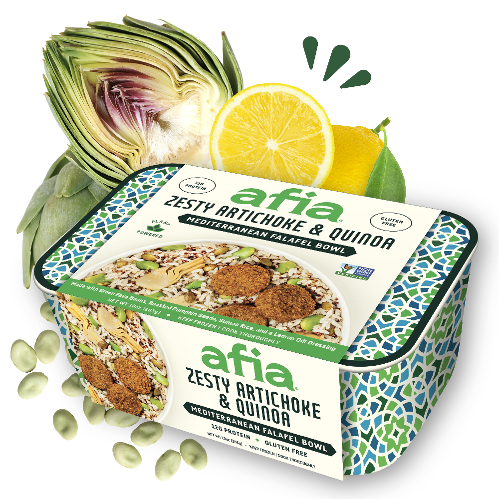 Zesty Artichoke & Quinoa Afia Falafel Bowl