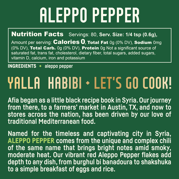 Aleppo Pepper Mediterranean Pantry Spice